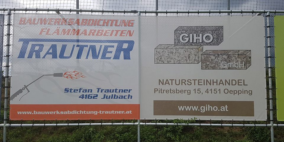 mesh transparent 5,7x2,40m am sportplatz putzleinsdorf