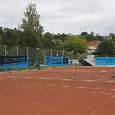 mesh banner, tennisblenden