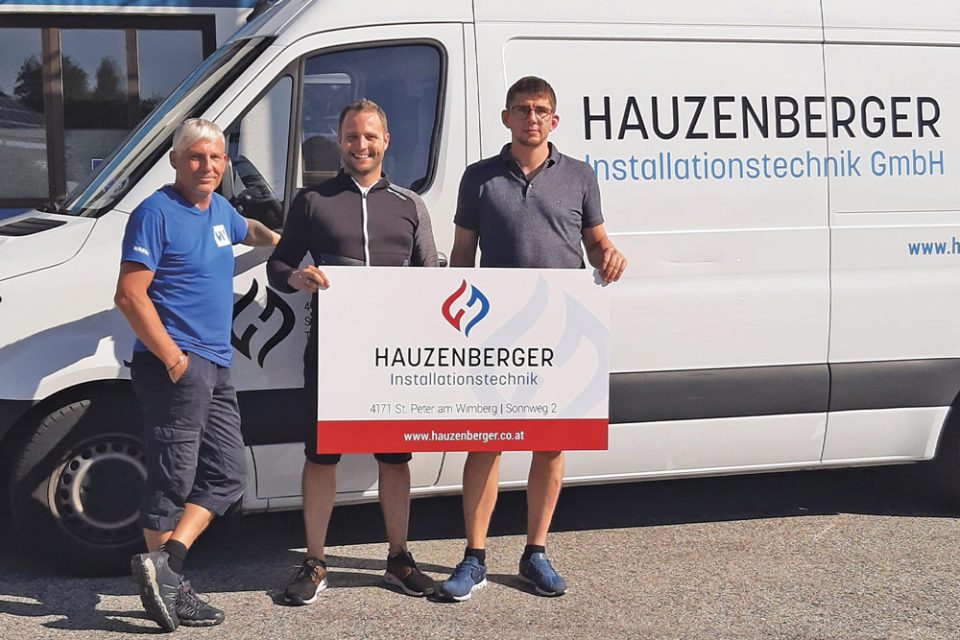 logogestaltung hauzenberger installationstechnik